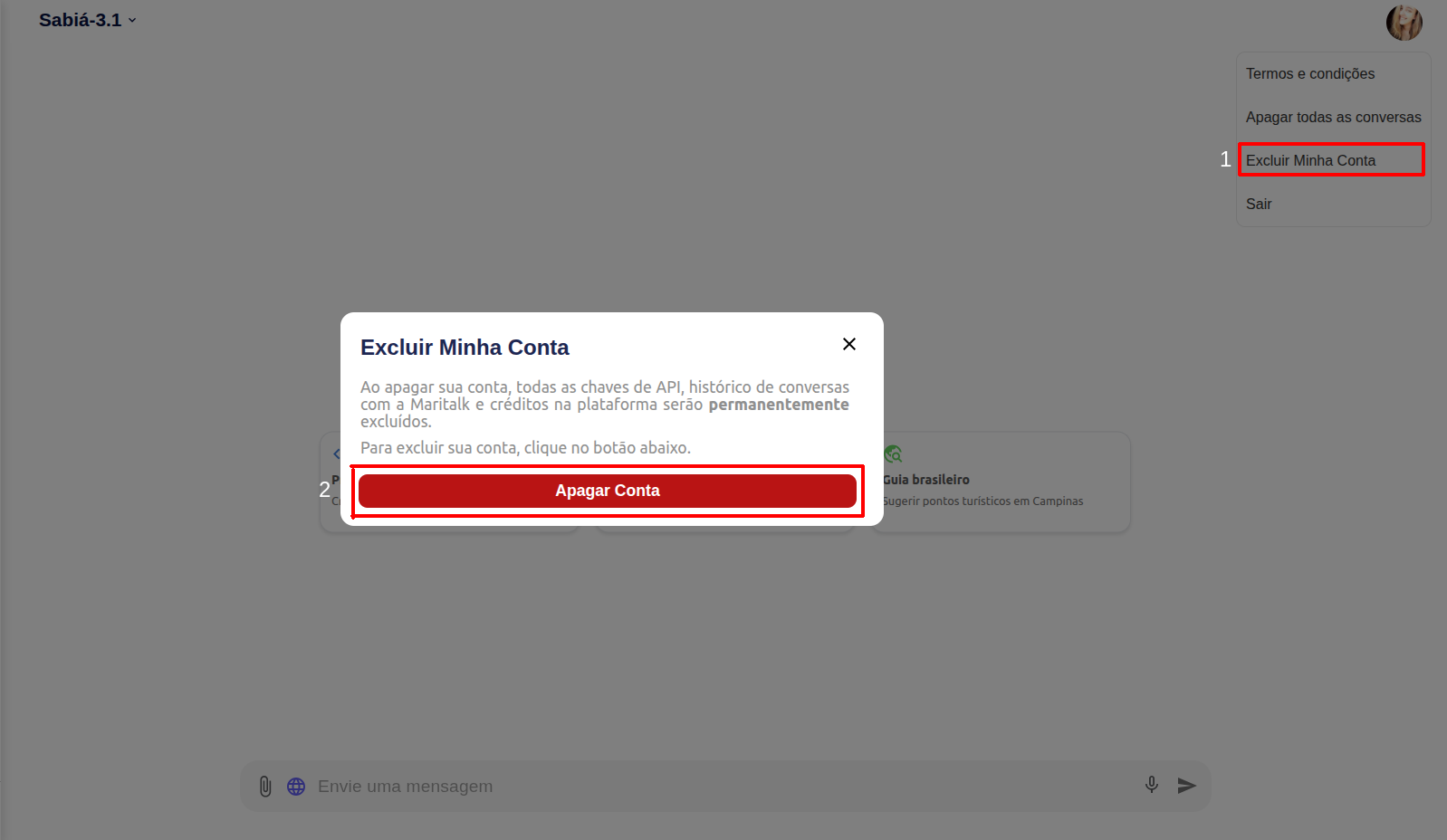 excluir